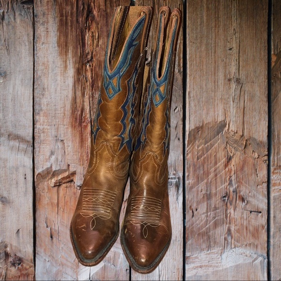 Leather Boulet Cowboy Boots size 5 for the cowgirl - Picture 2 of 8